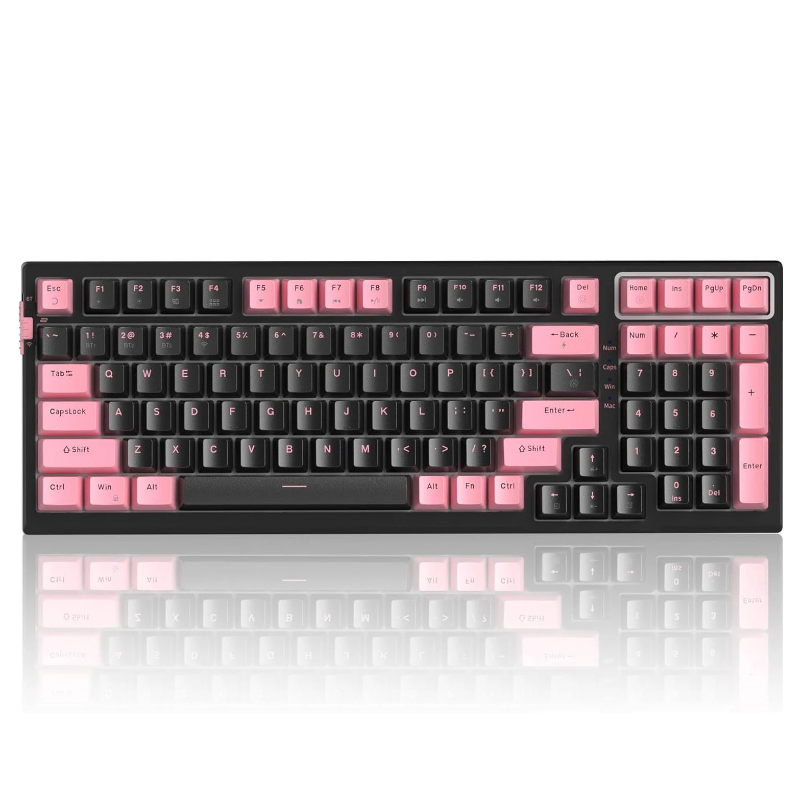 MageGee SKY98 Wireless Gasket Mechanical Gaming Keyboard, 96% Hot Swappable RGB 5-Layer Sound Padding, BT/2.4G/USB-C, NKRO