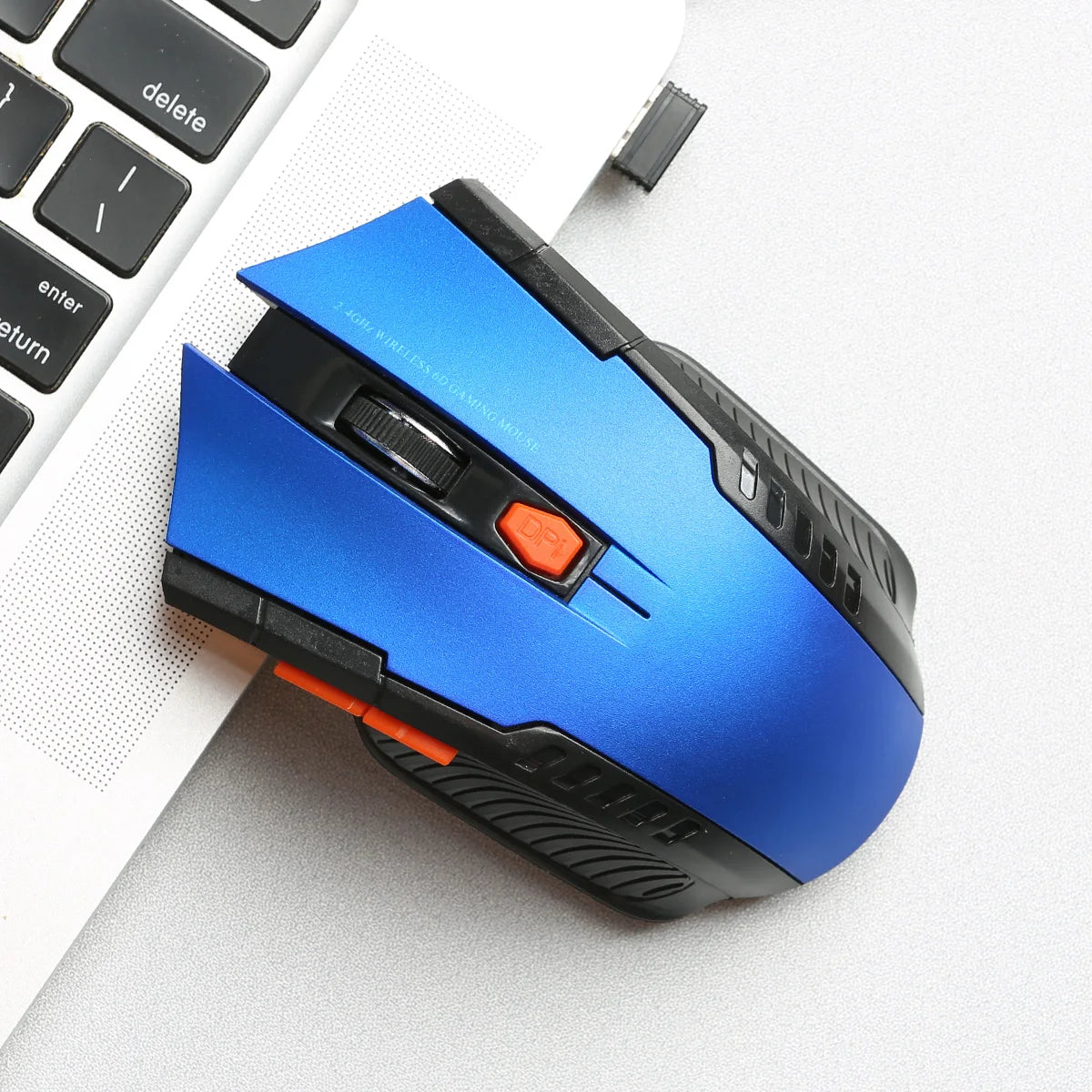 2.4GHz Wireless Mouse Adjustable DPI Mouse 6 Buttons Optical Gaming Mouse Gamer Wireless Mice with USB Receiver for Computer PC